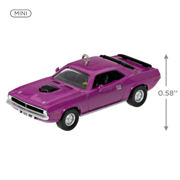 New! 1970 Plymouth Hemi 'Cuda Hallmark Keepsake Christmas Ornament Classic Car - Picture 3 of 5